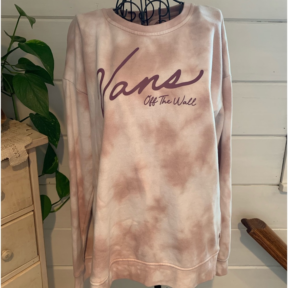 Vans sweatshirt rose mixed w white . Worn once.